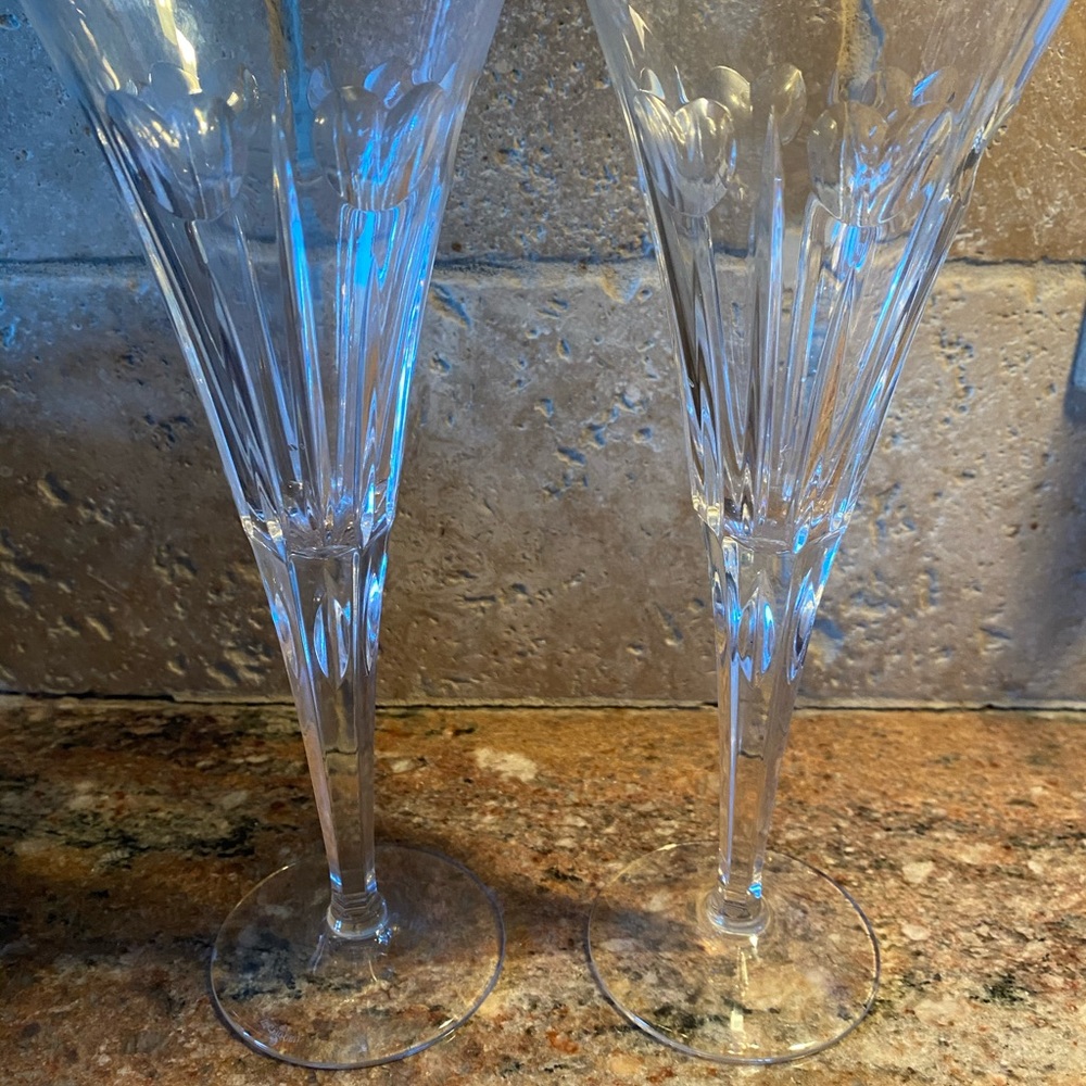 COPY - COPY - Waterford Heart Champagne glasses